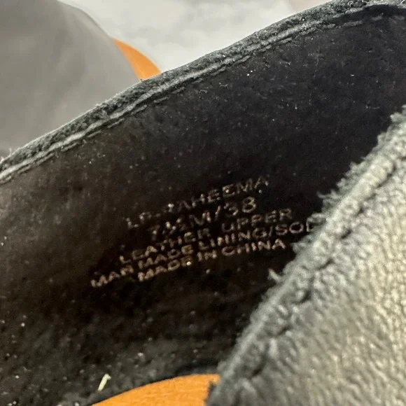 Lucky Brand Raheema‎ D'Orsay Black Block Heel Sandals Size 7.5 - Picture 6 of 8